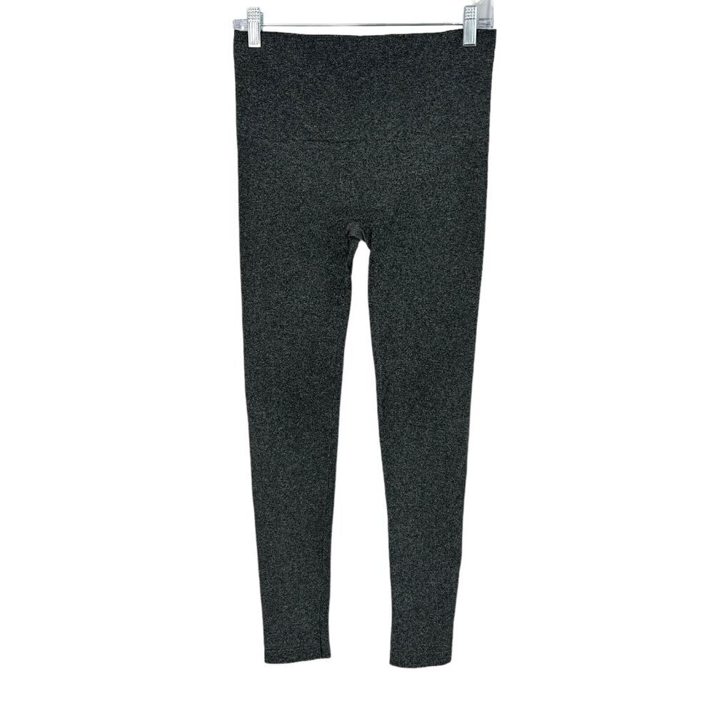 Spanx Size L Look At Me Now Leggings Gray Seamless Shaping Women's Casual